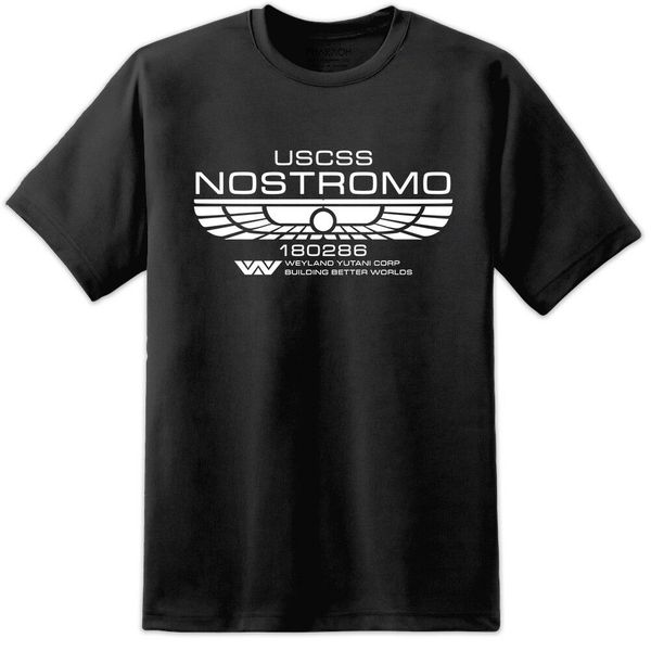 

alien classic nostromo crew member t shirt sulaco m41a pulse rifle movie film bk
