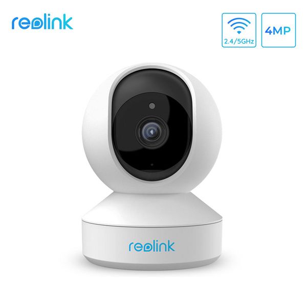 

cameras reolink 4mp indoor ip camera 2.4g/5g wifi pan&tilt listen&talk sd card slot security e1 pro