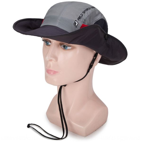 

men's fisherman's bucket sun outdoor mountaineering sun face-covering men's fishing bucket hat uv-proof fisherman hat k0ptl, Blue;gray