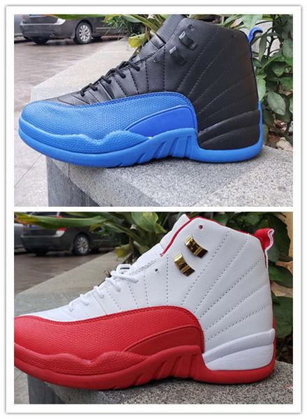 

2020 new 12 xii blue black white red men basketball shoes sports sneakers outdoor trainers size 8-13