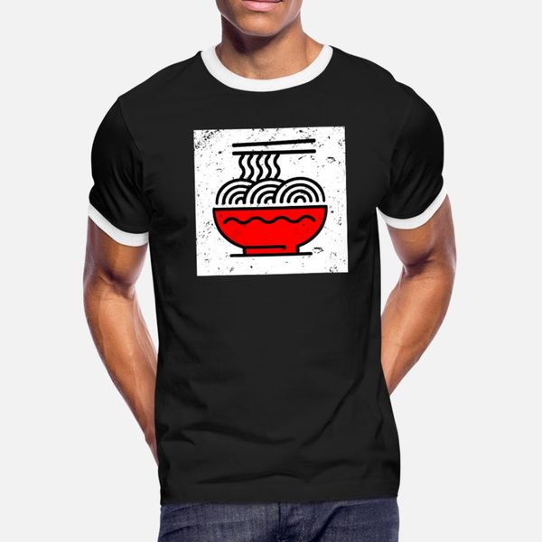

ramen vintage t shirt men customized short sleeve round collar male crazy breathable summer style vintage shirt