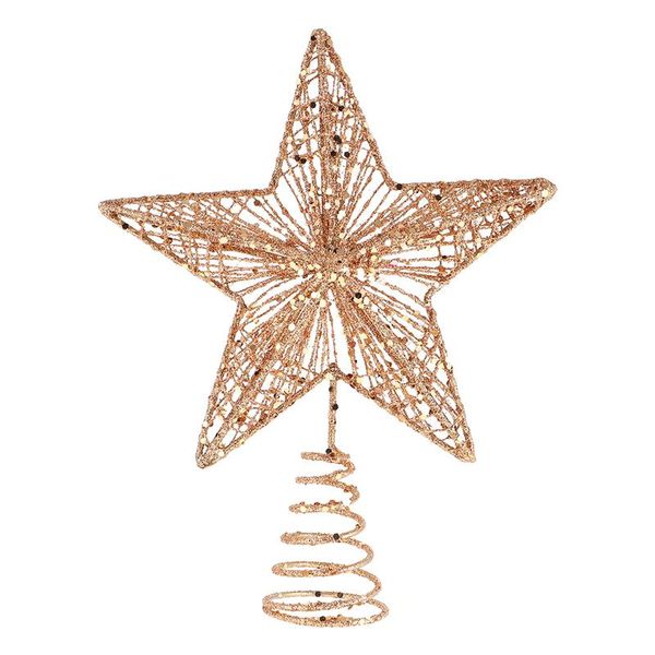 

1pc exquisite iron art ornament beautiful tree star for christmas party diy decorations accessories christmas tree ers