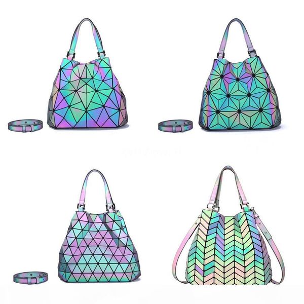 

women brand designer larger glitter set patchwork shining shoulder laser shopping bags pu women handbag geometric handbags spade brand #804
