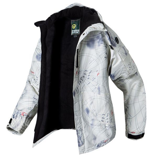

edition "southplay" winter season waterproof 10,000mm ski- snowboard galaxy white jacket