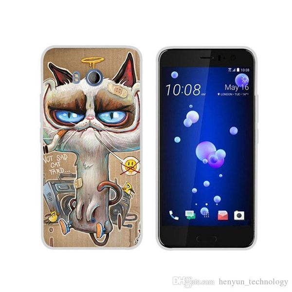 

cgjxscute cartoon tpu soft cover case for 5 .5 "htc u11 smartphone