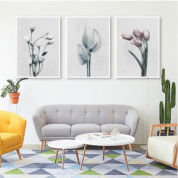 

pintura де паред elegante minimalista nordica, арта цветочный, decoración дель хогар, сала де эстар, dormitorio, pasillo, imagen colgante гр
