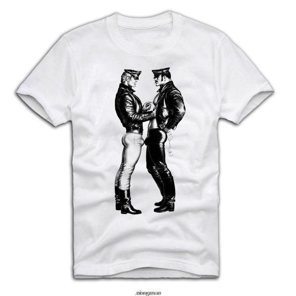 

t shirt gay pride vintage tom cops finland lgbt rainbow fashion fashion men short sleeve funny street shirts