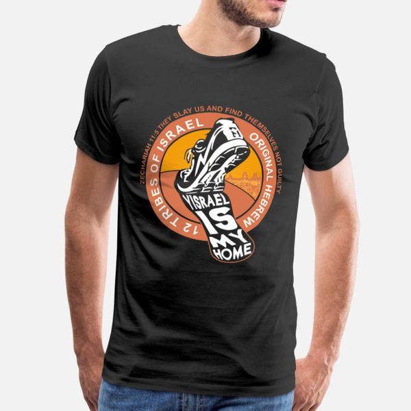 

израэль is my home t shirt men известный tee shirt размер s-3xl уникальный famous basic summer style standard