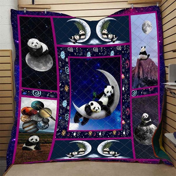 

comforters & sets 3d cute panda quilt cartoon creative high end kids school adults bed summer autumn comfortable selling drop