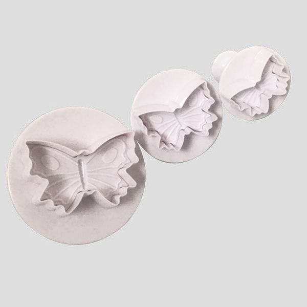 

3pcs baking tools biscuit mold cookie cutters embossing cute die butterfly shape