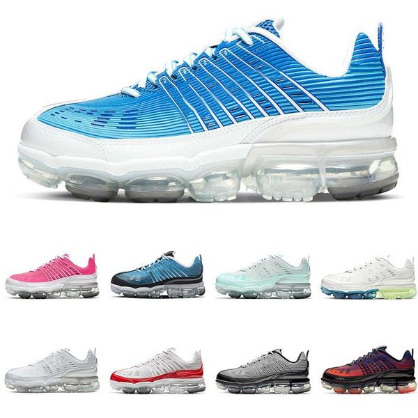 

360 мужчины женщины беговые обувь университет красный varsity royal hyper pink laser blue light aqua black triple white mens trainers спорти, White;red