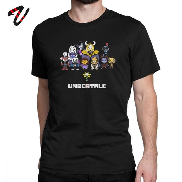 

game tshirt men undertale t-shirt sans & papyrus mettaton flowey frisk red heart crew neck cotton tee shirt summer t shirt