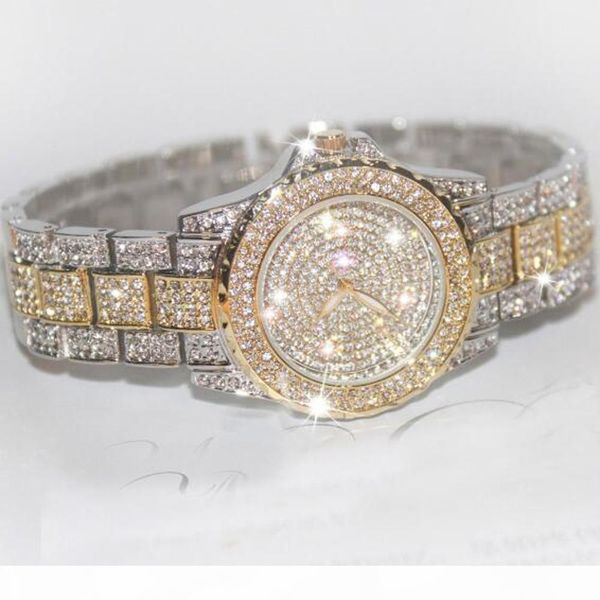 

diamond watches luxury brand ladies watches crystal rhinestone wristwatches stainless steel women gold watch bracelet clock s924w, Slivery;brown