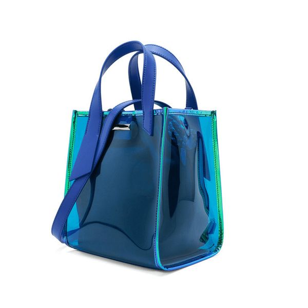 

caker 2020 blue pink women pvc handbag fashion transparent summer beach bags wholesale drop shipping