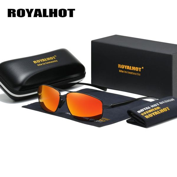 

sunglasses royal men women polarized rectangle aloy 2 beams sun glasses driving shades oculos masculino male 900155, White;black