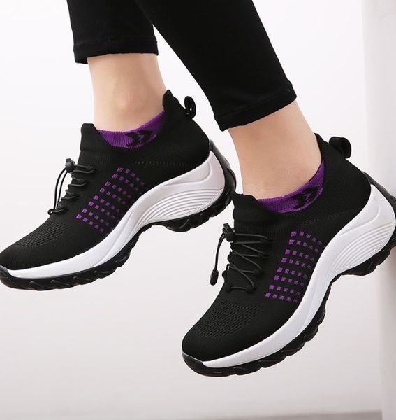 

2020 new women's shoes breathable casual shoes woman 371, Black