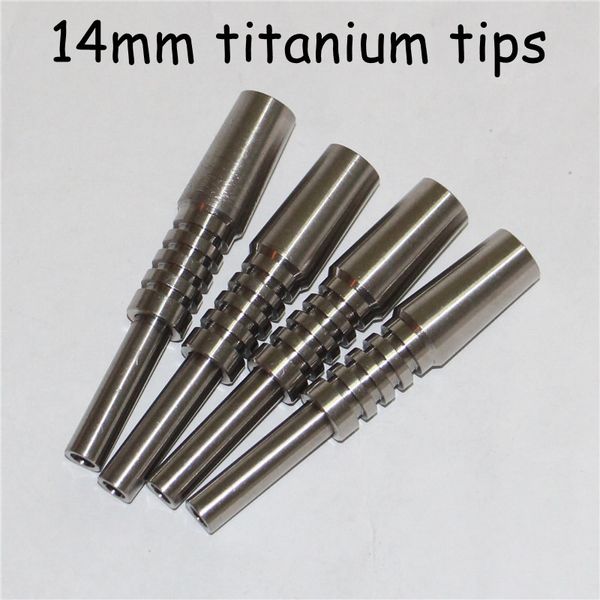 Nargile diğer 10mm 14mm 18mm Titanyum İpucu Nektör Kitleri için Sınıf 2 Titanyum Tipleri Nektar Saman Cam Su Borusu DAB RIGS2324