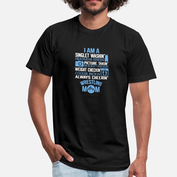 

funny wrestling mom t shirt men designer short sleeve o-neck basic solid anti-wrinkle fashion summer style trend shirt