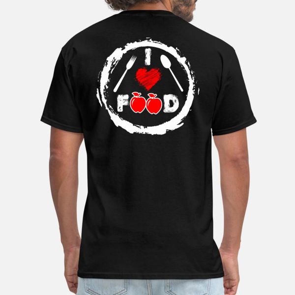 

i love food t shirt men anti-wrinkle tee shirt o-neck clothes anti-wrinkle funny casual spring autumn normal shirt
