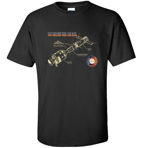 

apollo soyuz ship fashionable leisure t shirt round neck cotton short sleeve shirts for men t-shirts summer/autumn