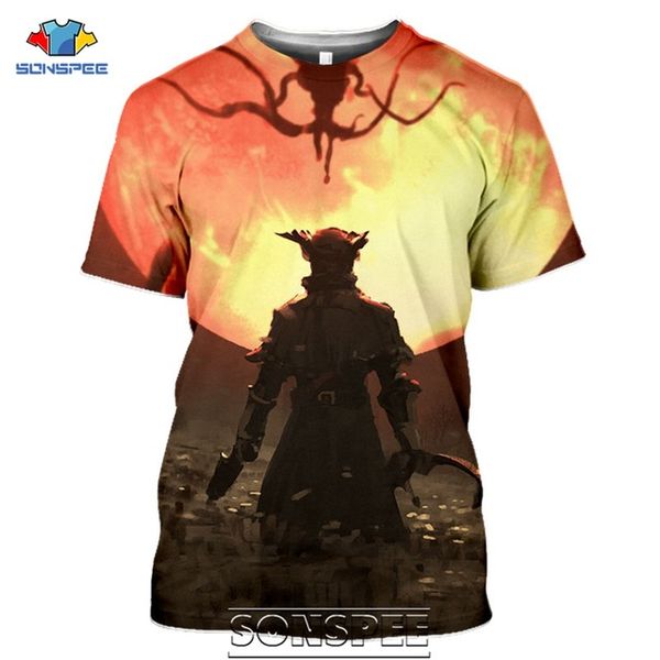 

bloodborne lady maria darkness anime horror game 3d mens homme 3d print shirts funny hippie horror men clothing