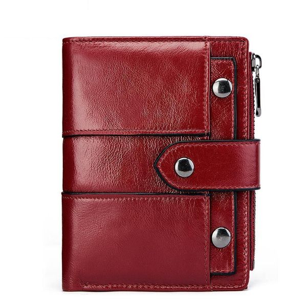 

coin handy short portemonnee leather small purse female genuine wallet woman womens bag wallet holder purses card mini ladies llvfj, Red;black