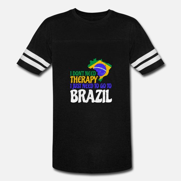

brazil rio de janeiro home gift country therapy t shirt men designer tee shirt round neck outfit anti-wrinkle casual summer natural shirt