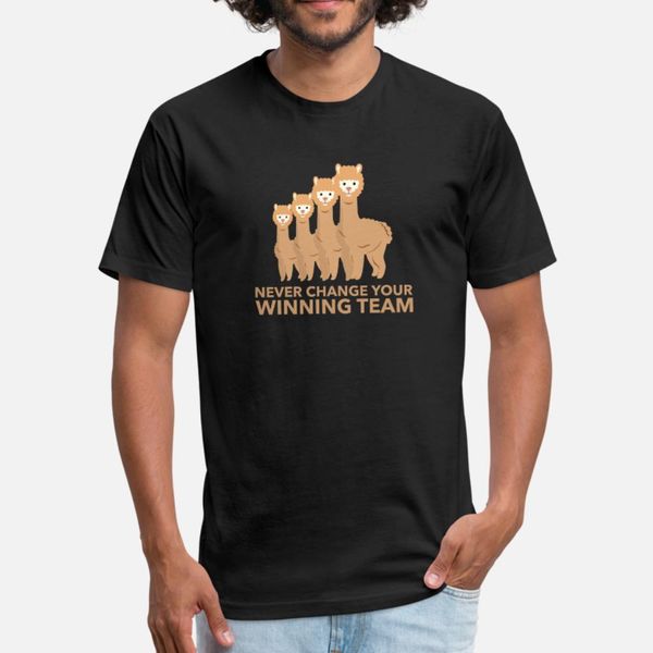 

alpaca winning team t shirt men printed 100% cotton o-neck kawaii fitness humor spring autumn vintage shirt