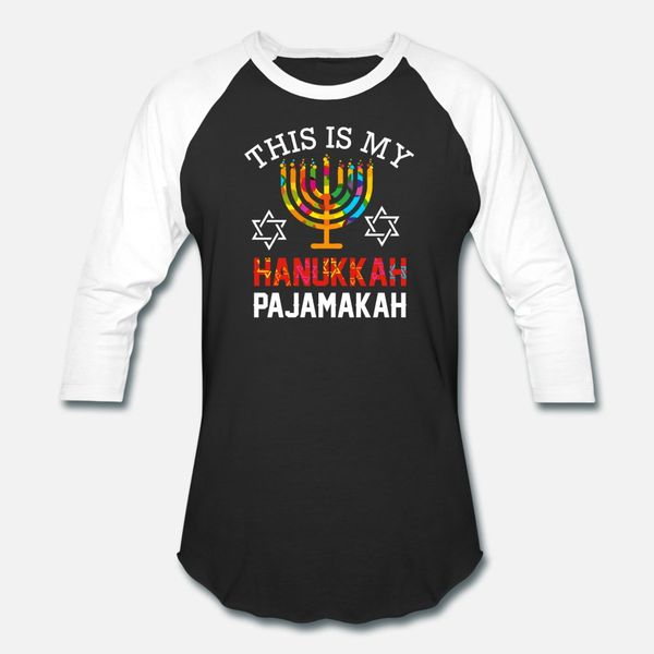 

this is my hanukkah pajamakah hanukkah funny t shirt men print short sleeve crew neck slim anti-wrinkle new style spring standard shirt