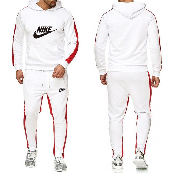 

set sweatsuit tracksuit men hoodies pants mens clothing sweatshirt pullover women casual tennis sport tracksuit sweat suit no.4d, Gray