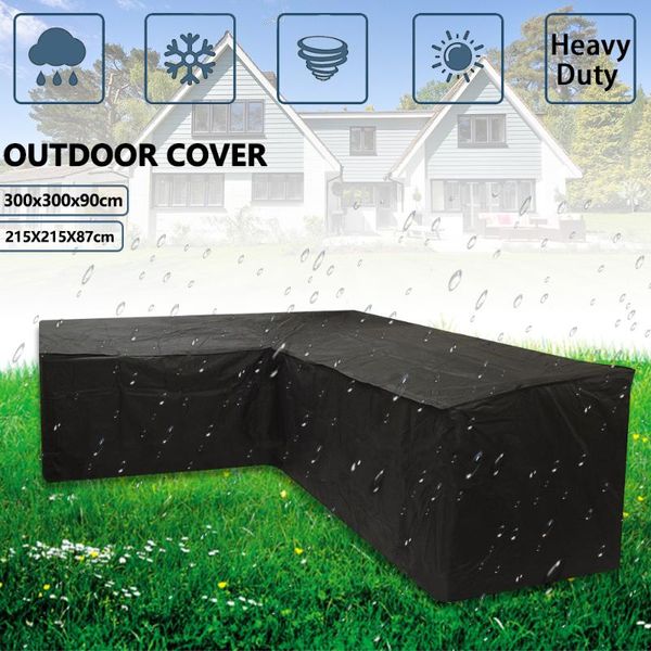 

garden rattan corner furniture cover outdoor v shape waterproof sofa protect set furniture dustproof outdoor garden protector