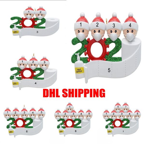 

new quarantine christmas birthdays party decoration gift product personalized family ornament pandemic social distancing fy4265