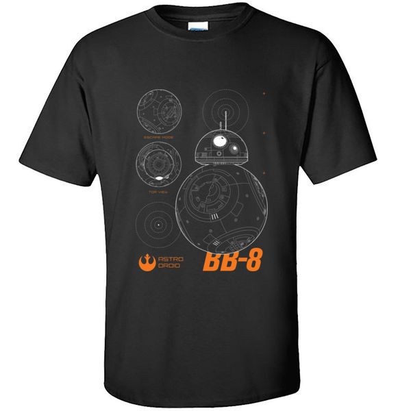 

droid bb8 new clothing men's yoda darth printed tee shirt print fashion t shirt