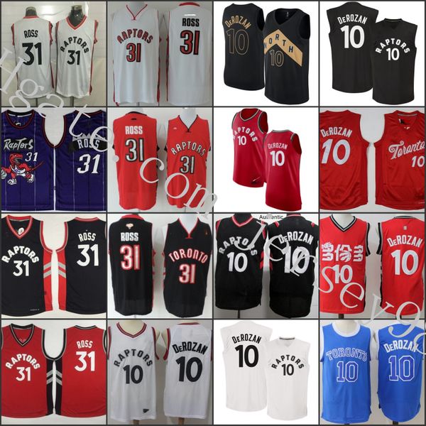 

toronto raptors men white31 terrence ross#10 demar derozan basketball swingman jersey, Black