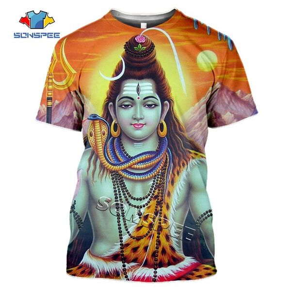 

summer men clothing 3d lord shiva print 3d print shirts harajuku plus size graphic men clothing