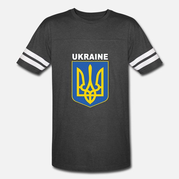 

ukraine national coat of arms in english t shirt men personalized cotton size s-3xl family famous new style spring unique shirt