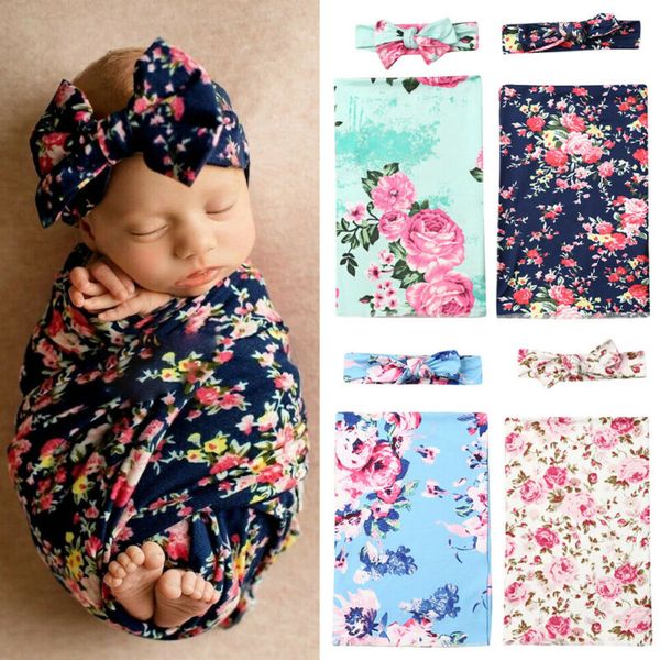 

2pcs soft детские одеяла для новорожденных цветочные муслин одеяло пеленание wrap ванны младенца марли спальный мешок прогулочная коляска пр