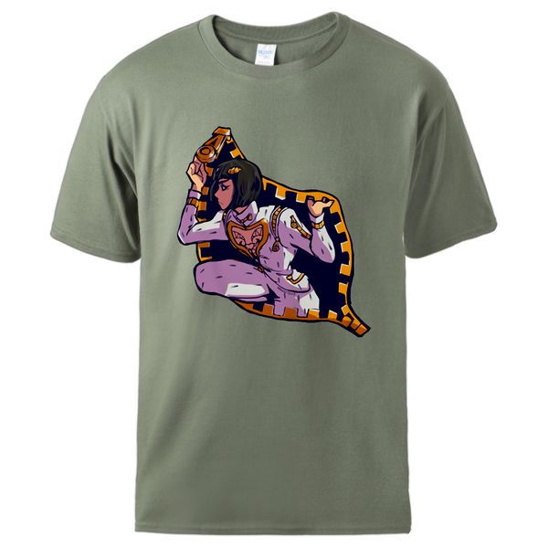 

jojo bizarre adventure футболки man casual спортивная лето с коротким рукавом 100% хлопок футболки прохладный моды человек топы футболки