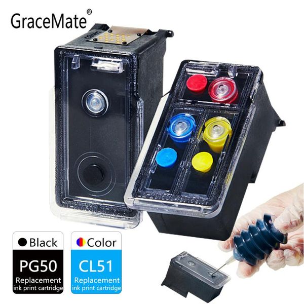 

ink cartridges gracemate pg50 cl51 compatible for canon cartridge pixma ip2200 ip6220d ip6210d mp150 mp160 mp170 mp180 mp450 mp460 printer