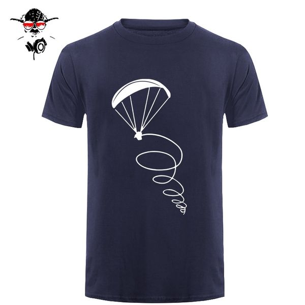 

summer new fashion men t-shirt paragliding fly pilot design man cotton short sleeve t shirt
