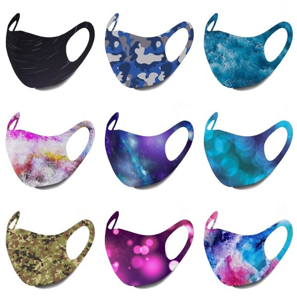 

цветочные печати hot funny face mask многоразовый мультфильм печати cubrebocas цвет rosa ультрафиолетовое proof washable бег верхом велосипе