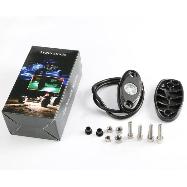 

2020 creative 2 pcs 2 inch screen waterproof ip67 9w 10-36v 3 leds auto car decoration rock light multi function indicator