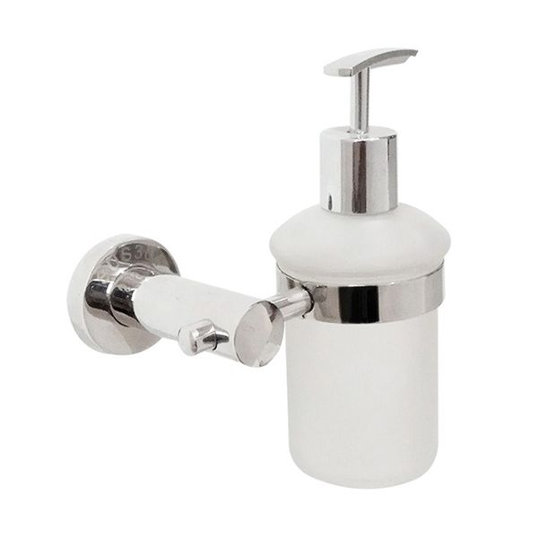 

manual brushed home soap dispenser shower shampoo wall mounted stainless steel