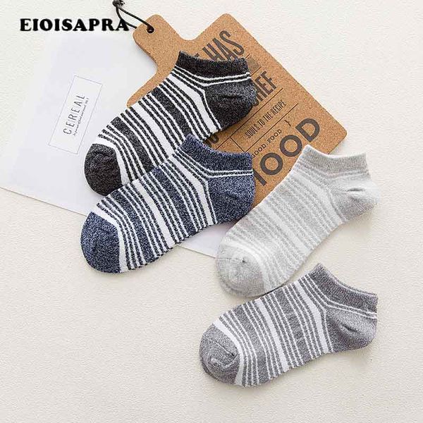 

men's socks [eioisapra]spring/summer casual men persistent breathable antiskid anti-static striped male sock calcetines meias, Black