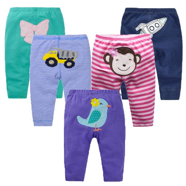 

5pcs cotton baby pants cartoon baby girl trousers newborn bebe trousers infant clothing toddler girl leggings harem pants mx200811, Blue