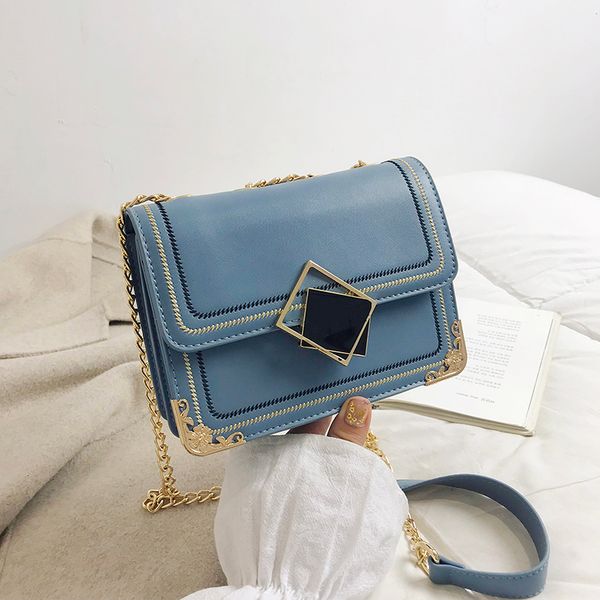 

luxury chain pu leather crossbody bags women shoulder messenger bag special lock design female travel handbags bolsa feminina