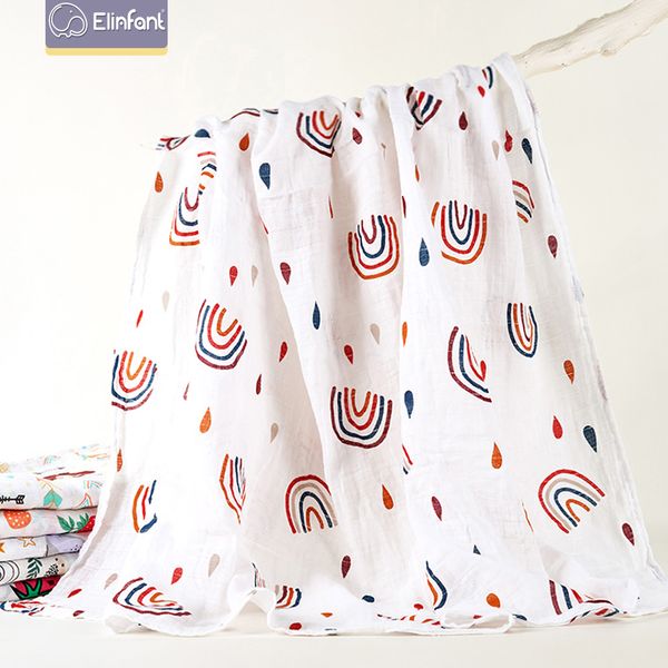 

elinfant muslin cotton swaddles washable baby blankets for newborn baby blankets black & white gauze bath towel hipping 200925