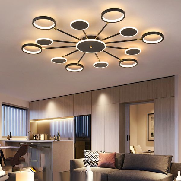 

современная люстра во главе с пультом акриловых огнями для гостиной спальни главной люстры потолочных светильников бесплатной доставки