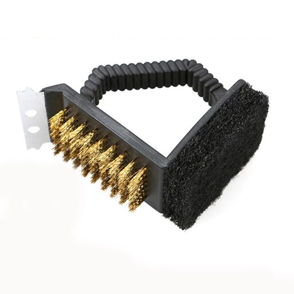 

barbecue grill cleaner, steel wire cleaning brush, sponge shovel, kitchen tools