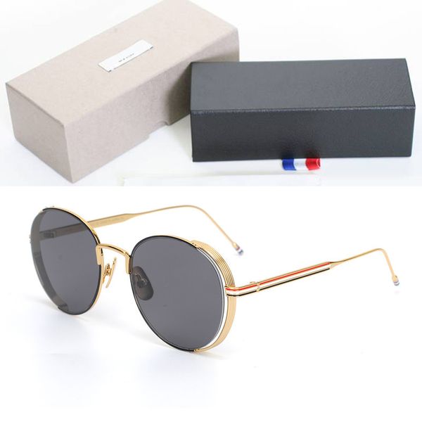 

classical brand design polarized sunglasses men women vintage round circle sun glasses 100% uv400 protective lenses tb, White;black